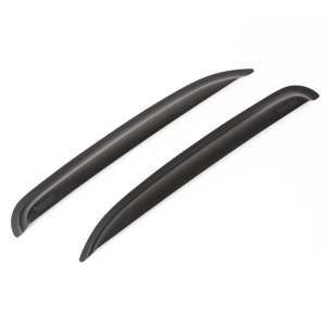 GMC Yukon Window Visors - Rear - Rugged Ridge - Acrylic, Low Profile Design - Matte Black - `00-`06